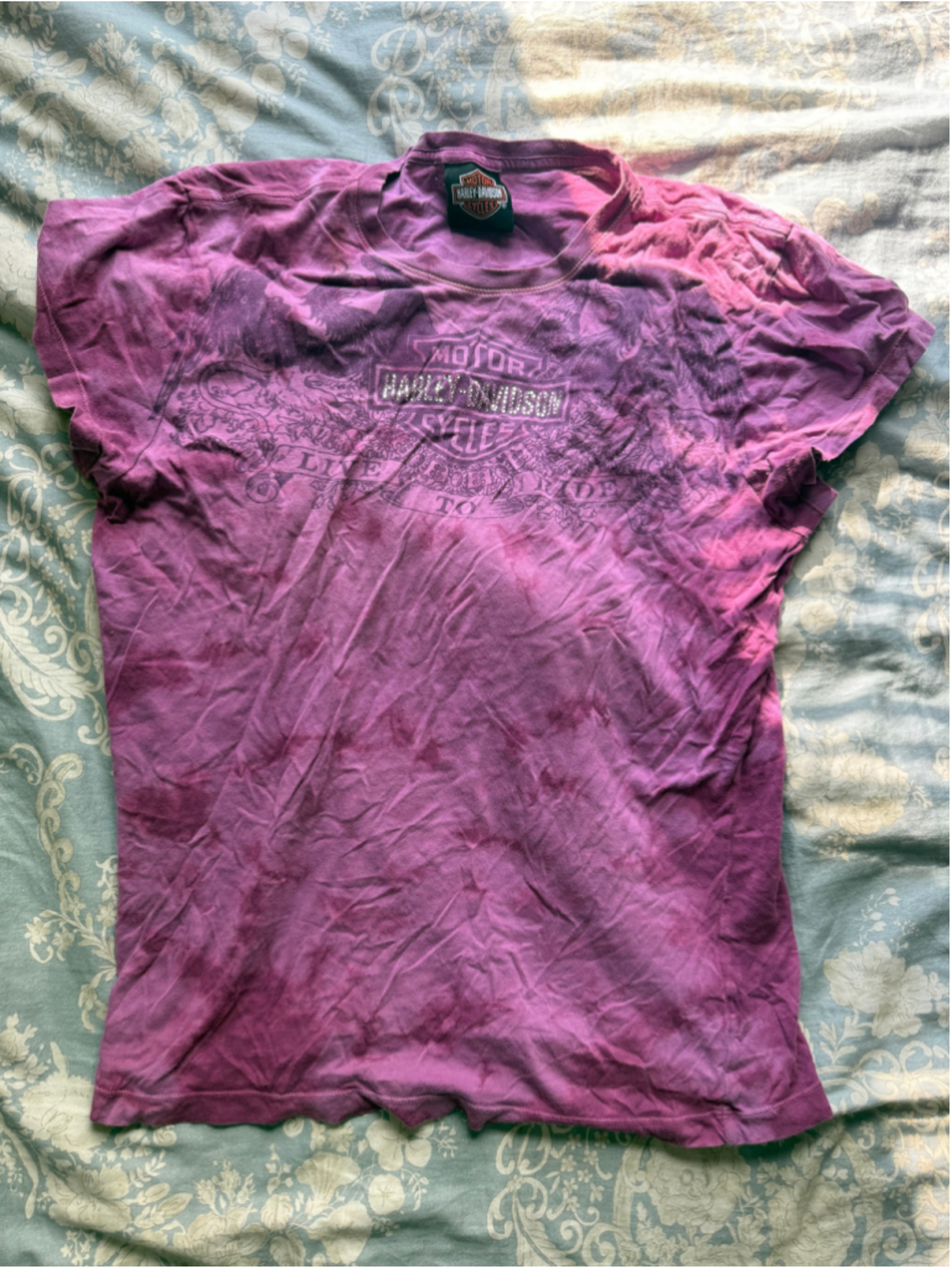 Women's Harley-Davidson Purple Short Sleeve Graphic Tee Size M